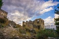 Lycian village house and street of Kayakoy, Fethiye, Mugla, Turkey. Ghost Town KayakÃÂ¶y, anciently known as Lebessos and Lebessus