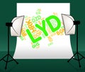 Lyd Currency Represents Worldwide Trading And Currencies