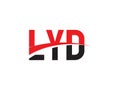 LYD Letter Initial Logo Design Royalty Free Stock Photo