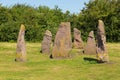 Lydney harbour Gloucestershire England uk stones in picnic area