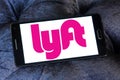 Lyft taxi logo