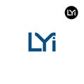 LYI Logo Letter Monogram Design Royalty Free Stock Photo