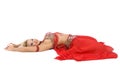 Lying bellydancer