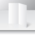 Lying blank two fold paper Royalty Free Stock Photo