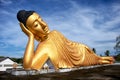Lying Buddha statue Royalty Free Stock Photo