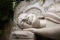 Lying sleeping Buddha in Long Son Pagoda, Nha Trang, Vietnam Royalty Free Stock Photo