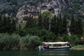 Lykian rock tombs. Dalyan,Turkey. Royalty Free Stock Photo