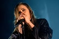 Lykke Li (singer and songwriter from Sweden) performs at Sonar Royalty Free Stock Photo