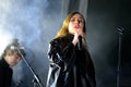 Lykke Li (singer and songwriter from Sweden) performs at Sonar Festival Royalty Free Stock Photo