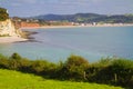 Lyme Bay and Seaton beach Devon Royalty Free Stock Photo