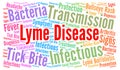 Lyme disease word cloud Royalty Free Stock Photo