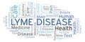 Lyme Disease word cloud Royalty Free Stock Photo