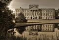 Lyme Hall, back side with mirror pool