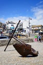 Anchor in the old town, Lyme Regis.