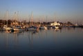 Lymington Harbour at Sunset Royalty Free Stock Photo
