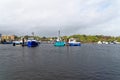 Lymington marina and ferry terminal in Hampshire UK Royalty Free Stock Photo