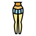 Lymph stockings icon vector flat