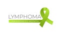 Lymphoma Cancer Awareness Month Isolated Logo Icon Sign