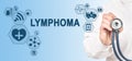 LYMPHOMA diagnosis medical and healthcare concept. Doctor