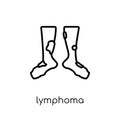 Lymphoma icon. Trendy modern flat linear vector Lymphoma icon on