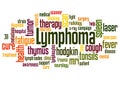 Lymphoma word cloud concept 3 Royalty Free Stock Photo