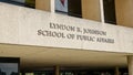 Lyndon B Johnson School of Public Affairs at Texas University in Austin - AUSTIN, UNITED STATES - OCTOBER 31, 2022