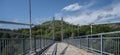 Crossing the narrow suspension bridge over RevÃÂ¸ysund..