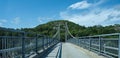 Crossing the narrow suspension bridge over RevÃÂ¸ysund..