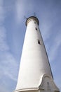 Lyngvig lighthouse in the coastal landscape of Denmark