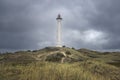 Lyngvig Lighthouse in Jutland, Denmark Royalty Free Stock Photo