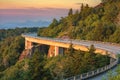 Lynn Cove Viaduct, scenic sunrise, north carolina Royalty Free Stock Photo