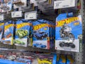 Lynnwood, WA USA - circa August 2022: Close up view of Hot Wheels toy cars for sale inside a Target retail store Royalty Free Stock Photo