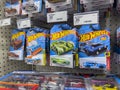 Lynnwood, WA USA - circa August 2022: Close up view of Hot Wheels toy cars for sale inside a Target retail store Royalty Free Stock Photo