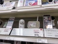 Lynnwood, WA USA - circa February 2023: Close up view of baby monitors for sale inside a Target retail store