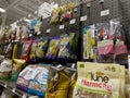 Lynnwood, WA USA - circa January 2023: Close up view of bird feed for sale inside a Petco pet store