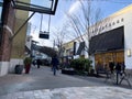 Lynnwood, WA USA - circa January 2023: Wide view of people shopping at the Alderwood Mall