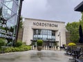 Lynnwood, WA USA - circa July 2022: Wide angle view of the exterior of Nordstrom at the Lynnwood Mall