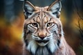 Lynx animal cat closeup. Generate Ai