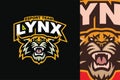 Lynx Bobcat Wildcat Mascot for Esport Sports Logo Royalty Free Stock Photo