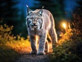 Lynx in Denali National Park Royalty Free Stock Photo