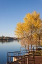 Lynx Lake Scenic Landscape in Fall