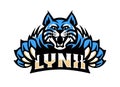 Lynx Wildcat Logo Mascot Vector illustration Royalty Free Stock Photo