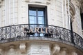 Carlton text brand and logo sign on wall facade hotel luxury balcony signboard in lyon french