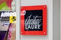 Christine Laure logo brand girls and text sign facade of shop women clothing boutique chain