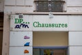 DP...AM chaussures Du Pareil Au Meme sign text and brand logo front of DPAM of shop for clothing