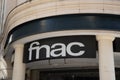 Fnac brand shop logo and text sign front facade wall store electronic cultural retailer