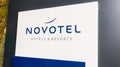 novotel resorts hotels brand text and sign logo on entrance hotel chain building facade