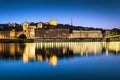 Lyon blue hour Royalty Free Stock Photo