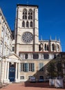 Lyon Cathedral Royalty Free Stock Photo