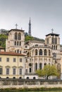 Lyon cathedral, France Royalty Free Stock Photo